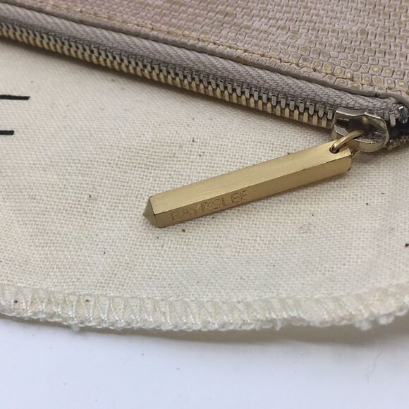 Eayrslee Leather Metallic Clutch Pouch with Dust Bag - Picture 5 of 16